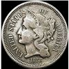 Image 1 : 1868 Nickel Three-Cent Piece NICELY CIRCULATED