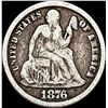 Image 1 : 1876-CC Silver Seated Liberty Dime NICELY CIRCULATED