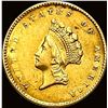 Image 1 : 1855 Gold $1 Indian Princess Head Type 2 CLOSELY UNCIRCULATED