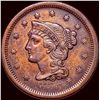 Image 1 : 1856 Braided Hair Large Cent CLOSELY UNCIRCULATED