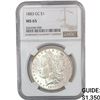 Image 1 : 1883-CC Morgan Silver Dollar NGC MS65