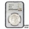 Image 1 : 1884-CC Morgan Silver Dollar NGC MS63
