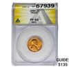 Image 1 : 1955 Wheat Cent ANACS PF66 Red