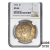 Image 1 : 1973 Eisenhower Dollar NGC MS66