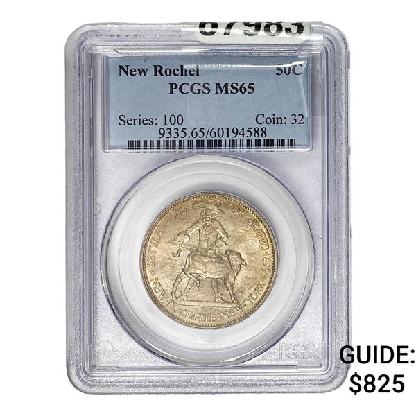 1938 New Rochelle Half Dollar PCGS MS65