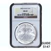 Image 1 : 2003 American Silver Eagle 1oz NGC MS69