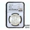 Image 1 : 1926-S Silver Peace Dollar NGC MS61