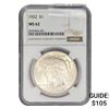 Image 1 : 1922 Silver Peace Dollar NGC MS62