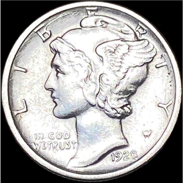 1928-D Silver Mercury Dime CLOSELY UNCIRCULATED