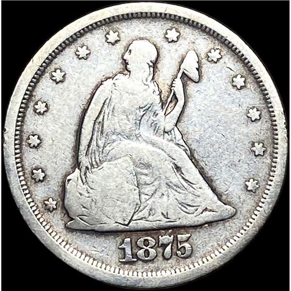 1875-S Silver Twenty Cents NICELY CIRCULATED