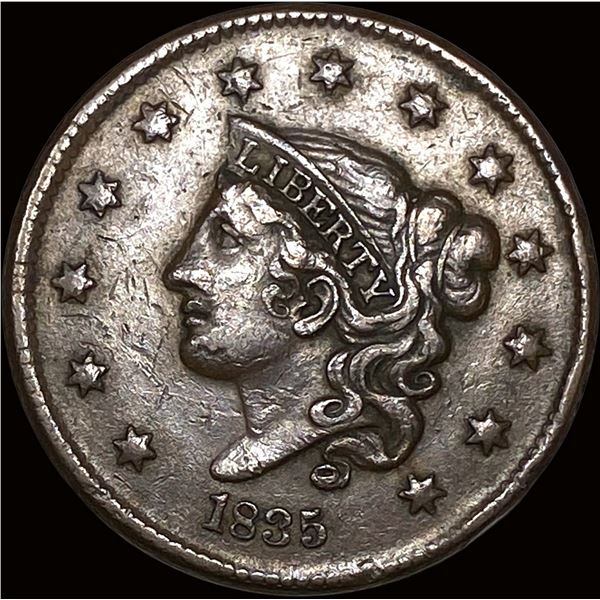 1835 Coronet Head Large Cent LIGHTLY CIRCULATED