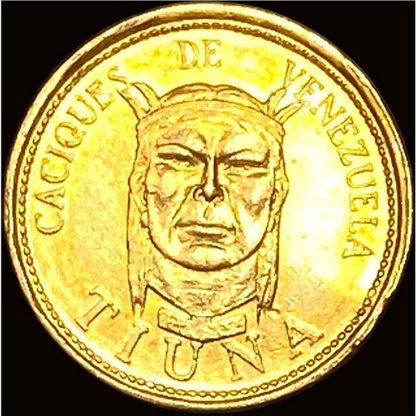 1957 .1929oz Gold Caciques de Venezuela Tiuna HIGH GRADE
