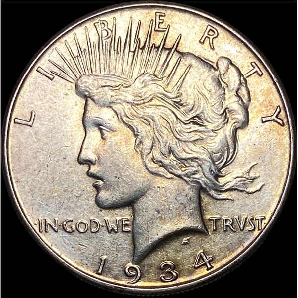1934 Silver Peace Dollar CLOSELY UNCIRCULATED