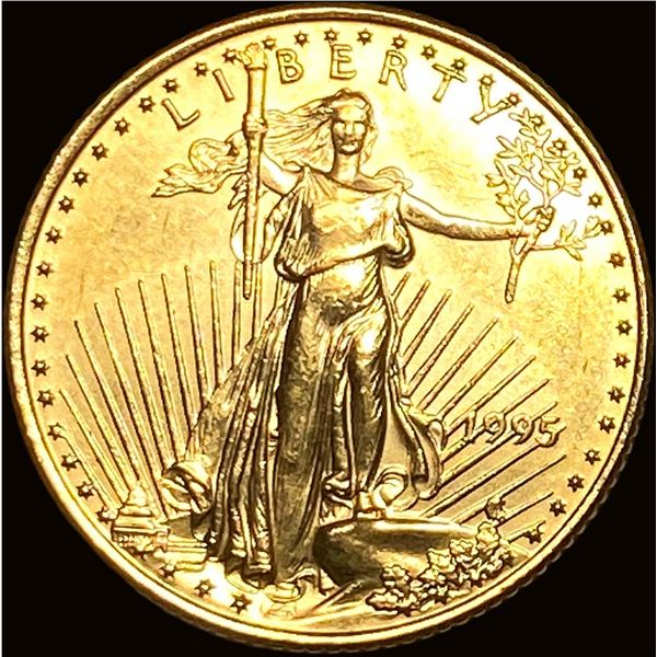 1995 1/4oz Gold American Eagle $10 SUPERB GEM BU