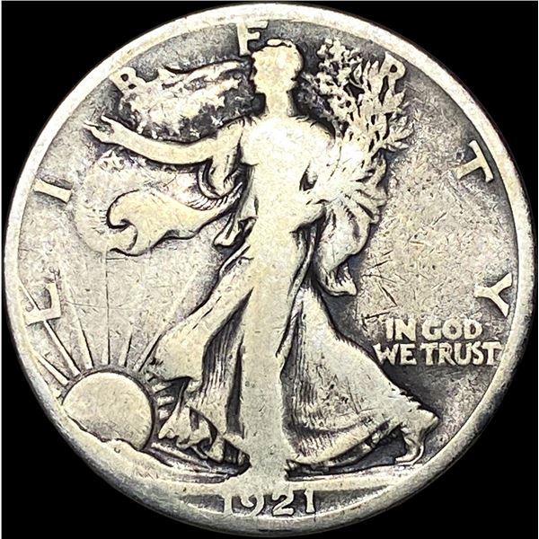 1921-S Walking Liberty Half Dollar NICELY CIRCULATED