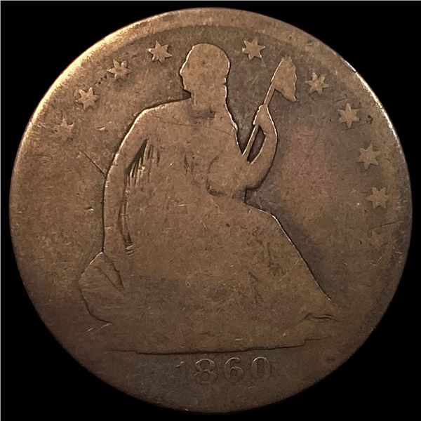 1860-O Silver Half Dollar NICELY CIRCULATED