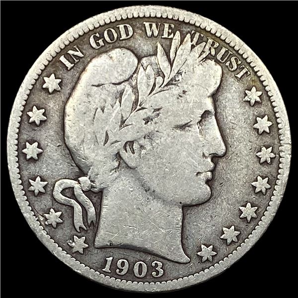 1903-O Silver Barber Half Dollar LIGHTLY CIRCULATED