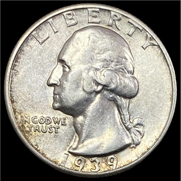 1939-S Silver Washington Quarter CHOICE AU