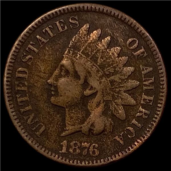 1876 Indian Head Cent LIGHTLY CIRCULATED