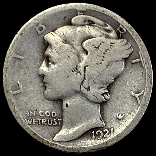 1921-D Mercury Dime NICELY CIRCULATED