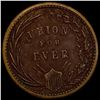 Image 2 : 1863 Civil War Token - Washington Union Forever LIGHTLY CIRCULATED