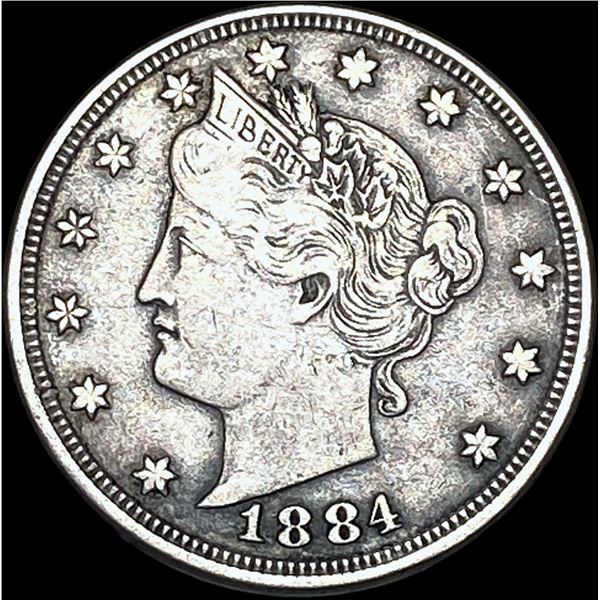 1884 Liberty Head Nickel NEARLY UNCIRCULATED