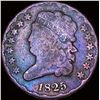 Image 1 : 1825 Copper Half Cent NICELY CIRCULATED