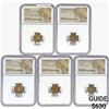 Image 1 : [5 Coins] Set of Judaea Biblical "Widow's Mite" NGC