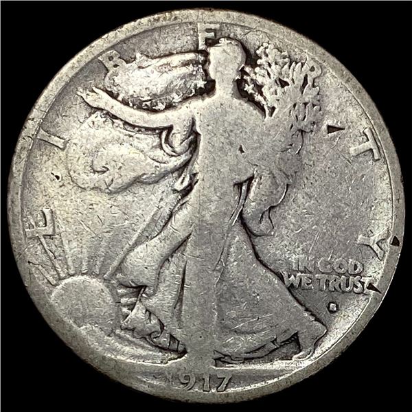 1917-S Walking Liberty Half Dollar NICELY CIRCULATED