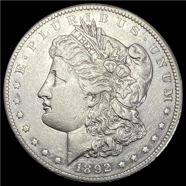 1892-CC Silver Morgan Dollar NEARLY UNCIRCULATED