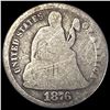 Image 1 : 1876-CC Silver Seated Liberty Dime NICE CIRC