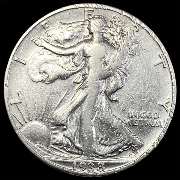 1938-D Walking Liberty Half Dollar LIGHTLY CIRCULATED