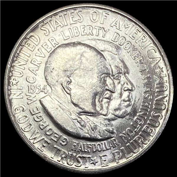 1954-S Silver Half Dollar Washington-Carver CHOICE BU