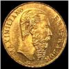 Image 1 : 1865 Mexico Maximilian Gold 1 Peso .0112OZ CHOICE BU