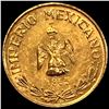 Image 2 : 1865 Mexico Maximilian Gold 1 Peso .0112OZ CHOICE BU
