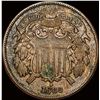 Image 1 : 1869 Copper Two-Cent Piece NICELY CIRCULATED
