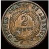 Image 2 : 1869 Copper Two-Cent Piece NICELY CIRCULATED