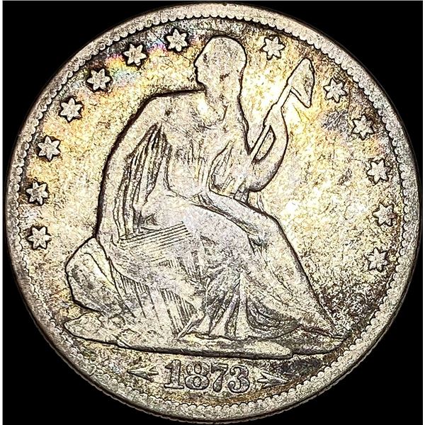 1873 Arrows Seated Liberty Half Dollar NICELY CIRCULATED