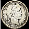 Image 1 : 1896-O Barber Silver Quarter NICELY CIRCULATED