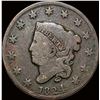 Image 1 : 1824 Coronet Head Large Cent NICELY CIRCULATED