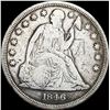 Image 1 : 1846 Silver Seated Liberty Dollar NICELY CIRCULATED