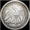 Image 2 : 1846 Silver Seated Liberty Dollar NICELY CIRCULATED