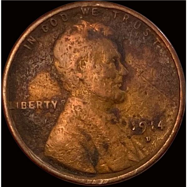1914-D Lincoln Wheat Cent NICELY CIRCULATED