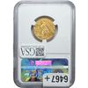 Image 2 : 1912-S CAC $5 Gold Half Eagle NGC MS62