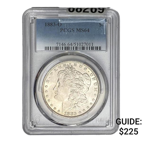 1883-O Morgan Silver Dollar PCGS MS64