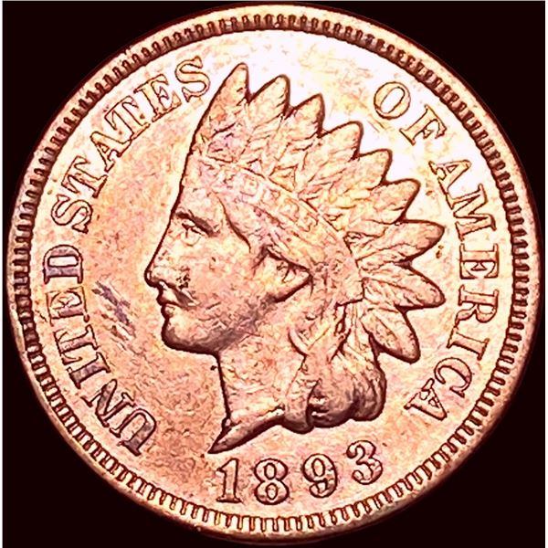 1893 Indian Head Cent CLOSELY UNCIRCULATED