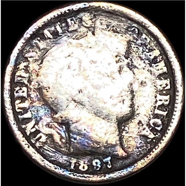 1897-O Silver Barber Dime NICELY CIRCULATED