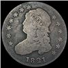 Image 1 : 1821 Capped Bust Silver Quarter NICELY CIRCULATED