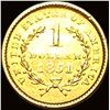 Image 2 : 1851 Gold $1 Liberty Head CLOSE UNC