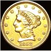 Image 1 : 1852 Gold $2.50 Liberty Head Quarter Eagle CLOSELY UNCIRCULATED